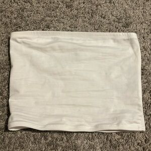 🤍 H&M 🤍 WHITE COTTON TUBE TOP (XS)